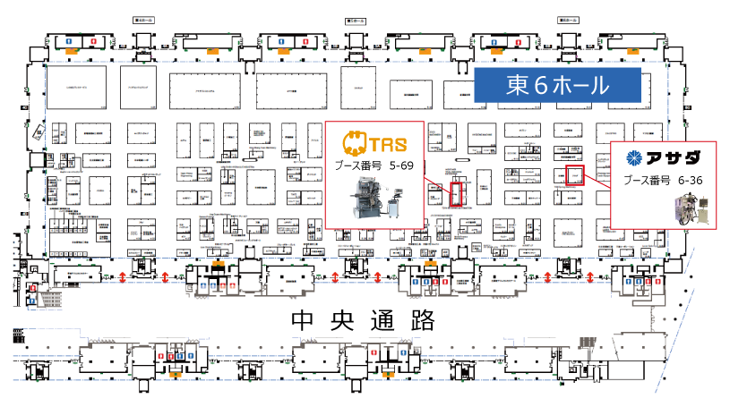 展示会のフロアマップ